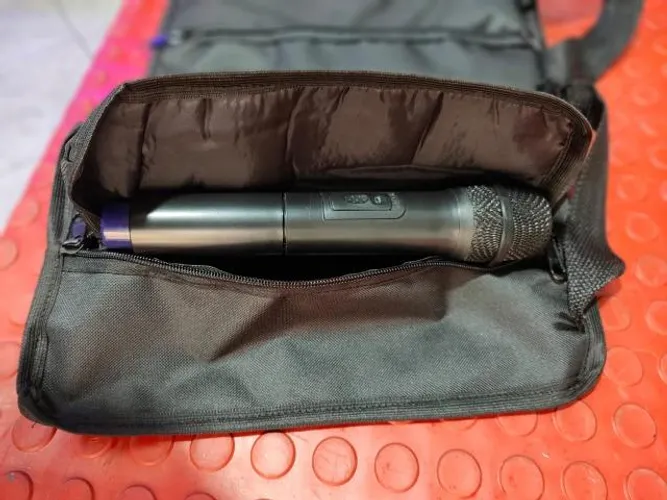 Bolsa Bag Em Lona Com Zíper Para Microfone Sem Fio!!