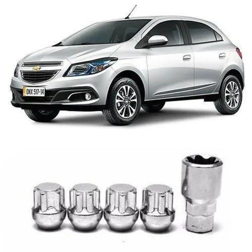 Porcas Parafusos Anti Furto para Rodas Onix Prima sonic cobalt spin