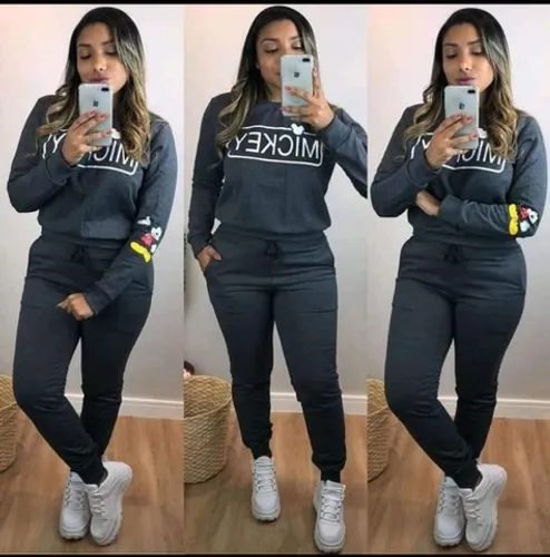 Conjunto de Moletom Flanelado Feminino