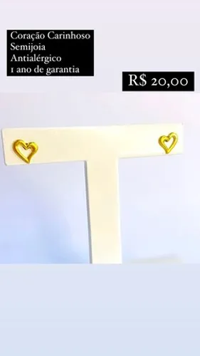 Brinco Coração Carinhoso 