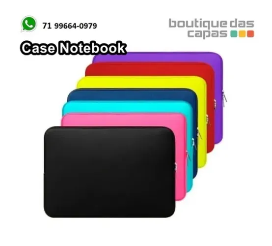Capa Case Pasta Maleta Notebook Dell hp positivo macbook Neoprene 14.1 13.3