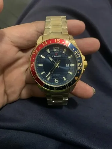 Relógio Naviforce 9163 Masculino Militar Lançamento Luxo