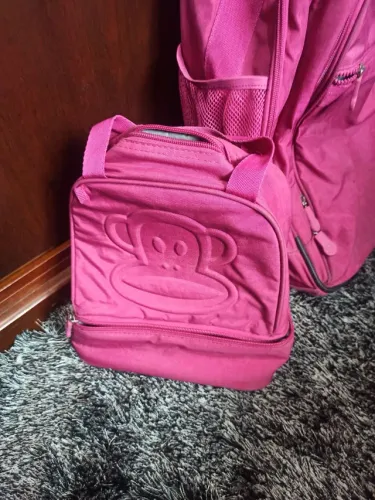 Mala e lancheira Sestini G pink Paul Frank 