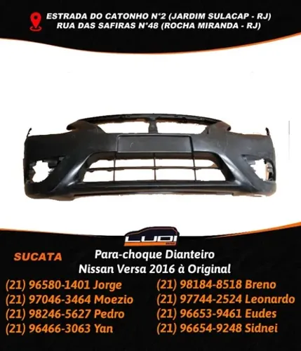 Para-choque Dianteiro Nissan Versa 2016 à Original