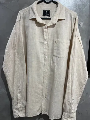 Camisa linho bege claro