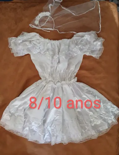 Vestido de noiva quadrilha 8/11 anos