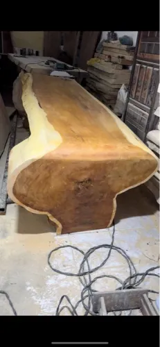 Mesa cascata rústica prancha pranchão borda orgânica 3x90 pronta entrega ! as