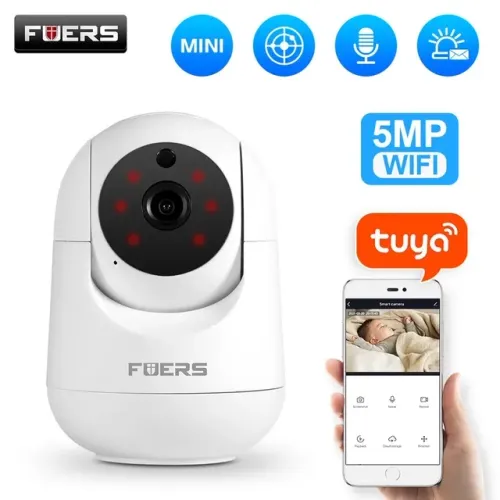 Câmera Baba Eletrônica Tuya Wifi 360, Aplicativo,  Segurança 