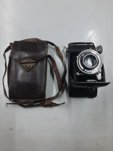 antiga maquina fotografica alema voigtlander