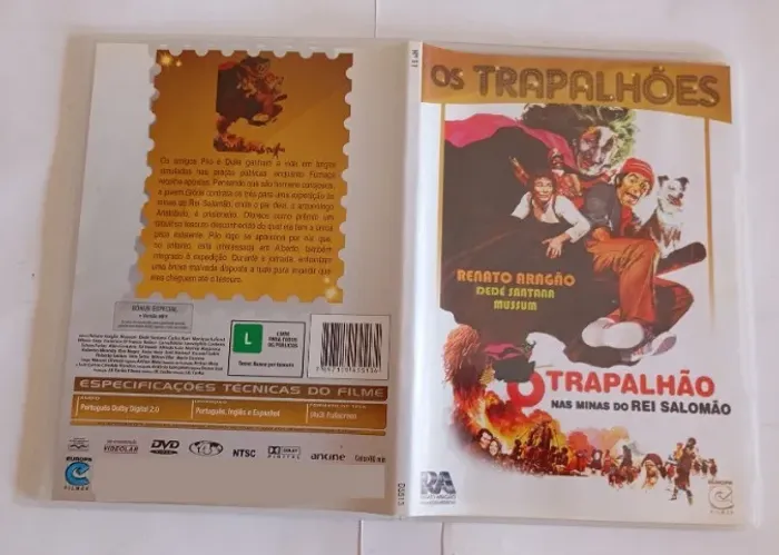 DVD Slim Trapalhões O Trapalhão Nas Minas Do Rei Salomão