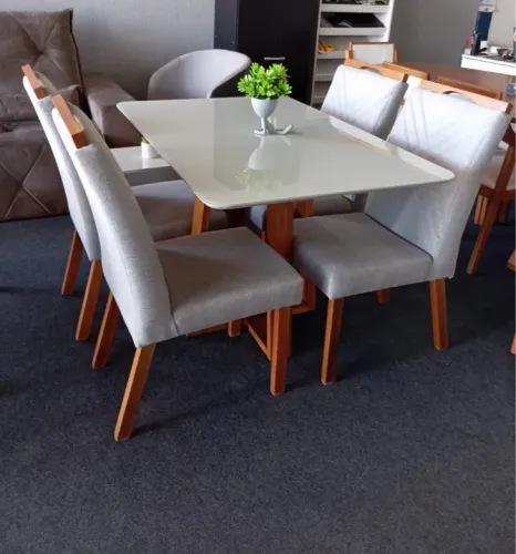 Conjunto de Mesa e Cadeiras para Jantar - Novo