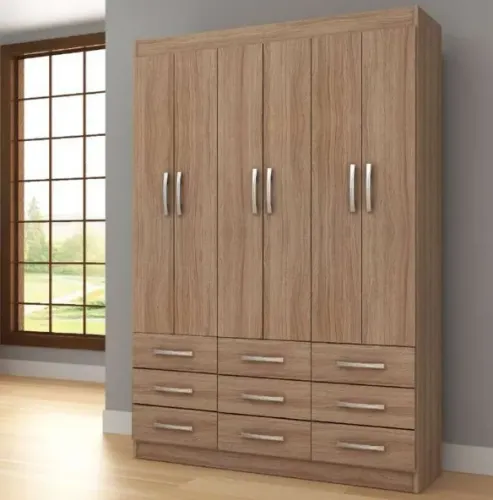Guarda-Roupa 6 Portas 9 Gavetas GAM6755