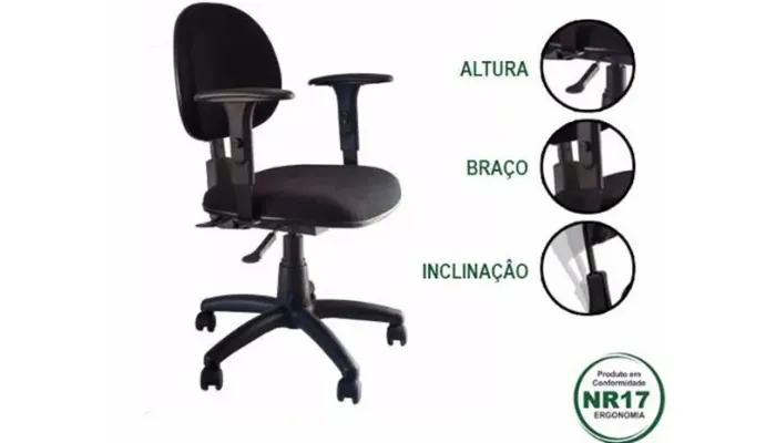 cadeira ergonomica NR17 a partir de 290,00