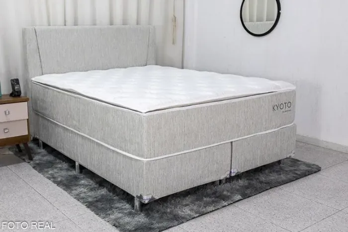Promoção! CÓD 002 Conjunto Base Queen + Colchão Queen + Cabeceira Kyoto Frete Grátis