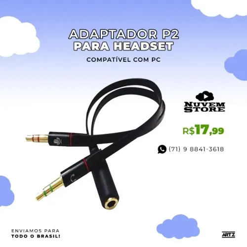 Adaptador P2 Headset