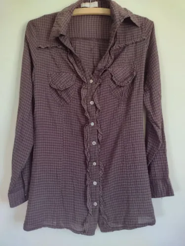 Camisa feminina xadrez