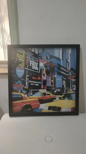 Quadro decorativo N.York 54x54cm 