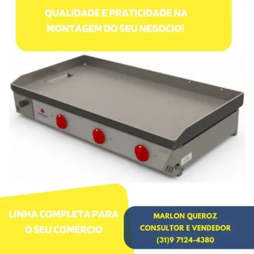Chapa de Lanches a Gás Progas 1M Nova