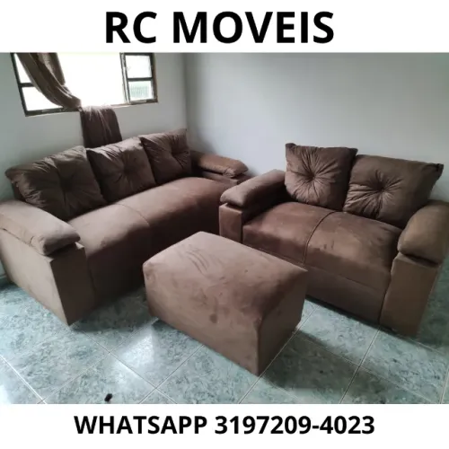 Sofá 2 e 3 Lugares Sonata com Braço Fofão - Conforto, Estilo e Qualidade