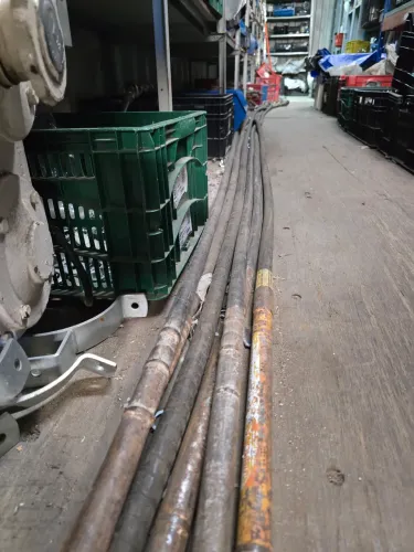 Lote de 6 mangote vibratório para concreto 1 pol