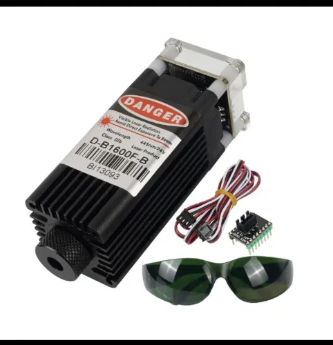 Módulo Laser Impressora 3D KP3S Kingroon 445nm 24V para Gravação e Corte