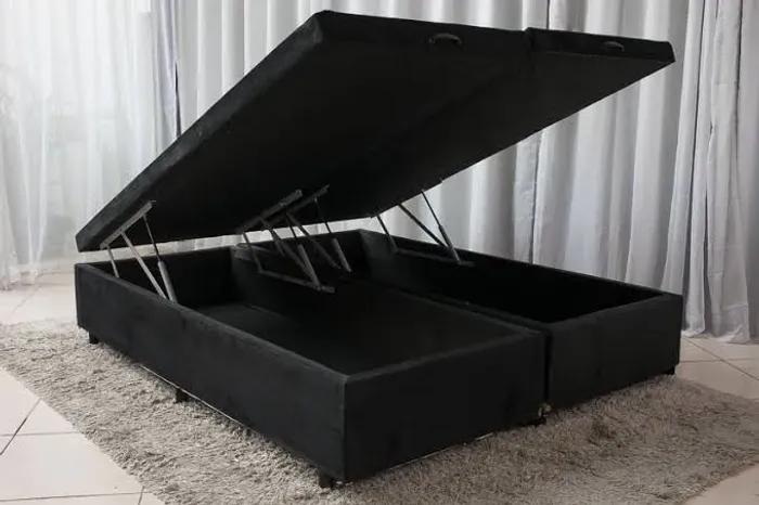 Base box baú queem 158x198 ref 18239 / FRETE GRÁTIS ENTREGA HOJE !!!