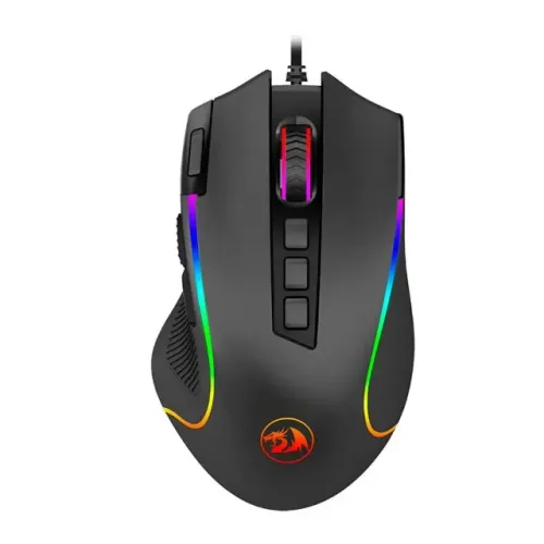 Mouse Gamer Redragon Predator, Chroma RGB, 8000 DPI, 9 Botões, Preto, Novo, Lacrado 