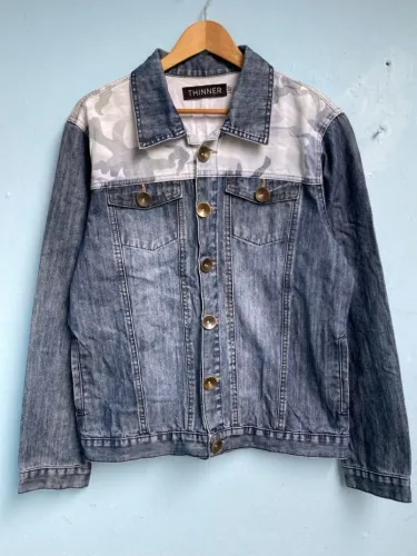 Jaqueta Jeans Masculina, Tam 42