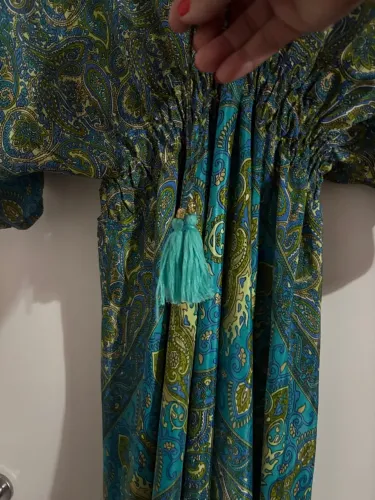 Vestido seda indiana 
