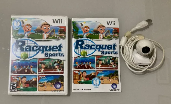 Jogo Racquet Sports Wii - com câmera