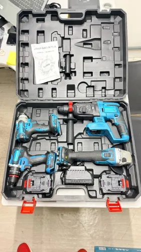 Kit de Ferramentas Elétricas 4 em 1 Brushless a Bateria