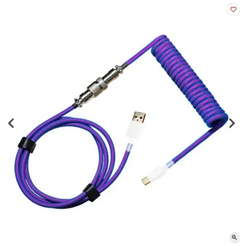 Cabo Aviator Cooler Master, USB-A Para USB-C, 1.5m,  Thunderstorm Blue-Purple (Novo)