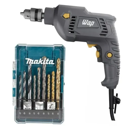OFERTA Furadeira e Parafusadeira Wap 700W 127v. + Jogo de Brocas Makita - Pronta Entrega