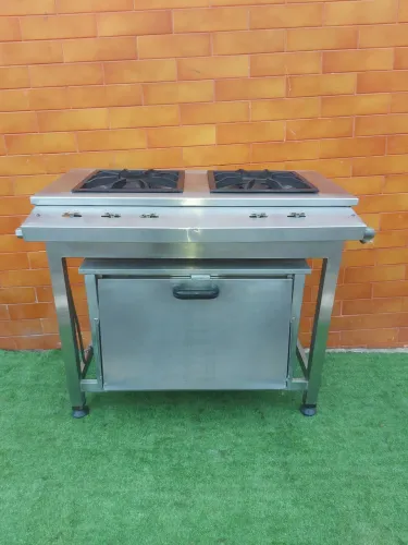 Fogão Industrial inox 2 Bocas 