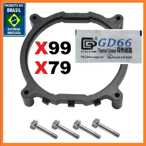 Suporte Para Cooler X99 X79 - Intel Lga 2011 Suporte base Processador+Pasta térmica.