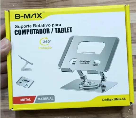 Suporte Mesa para Tablet/Ipad B-max BMG-58 com rotação 360º em Alumínio