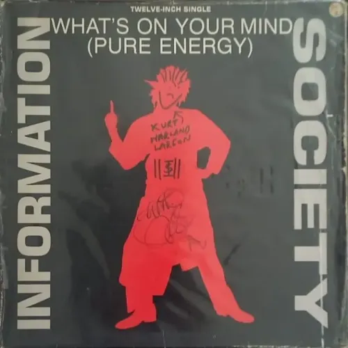 INFORMATION SOCIETY (AUTOGRAFADO)  - WHAT´S ON YOUR MIND