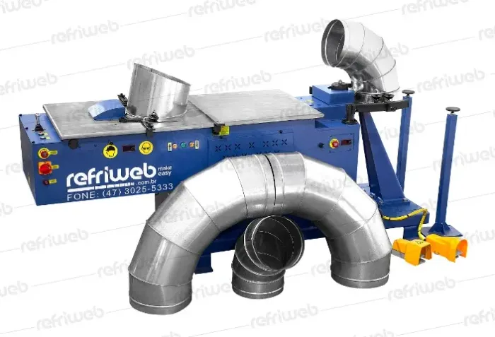 Máquina Fabricação Curva de Gomo Crava Hidraulica