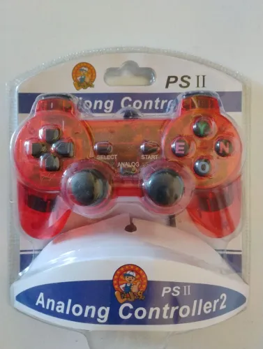 Controle Analógico PS2 Laranja 
