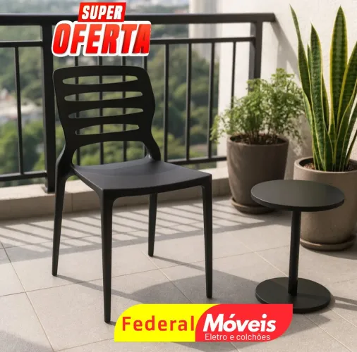 Cadeira Plástica Ville elegante e funcional