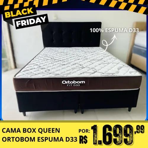Cama Box Queen Ortobom Espuma D33 Mega Oferta!