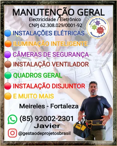 Serviço Geral de Manutenção Elétrico Quadro de Energia
