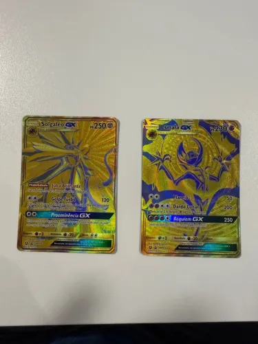 Solgaleo e Lunala GX GOLD- Carta Pokémon