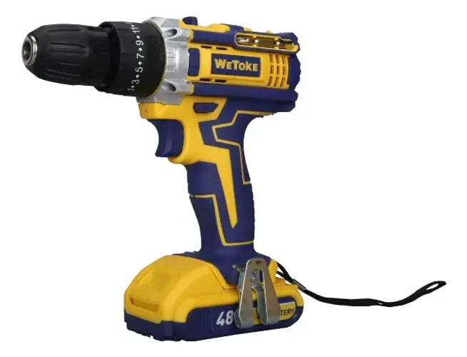 Parafusadeira e Furadeira de Impacto WeToKe WK016 48V 2 Bateria Bivolt com Maleta - WZetta
