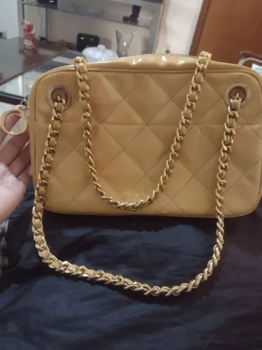 Vendo linda bolsa clássica retro Jorge Alex com ferragem dourada