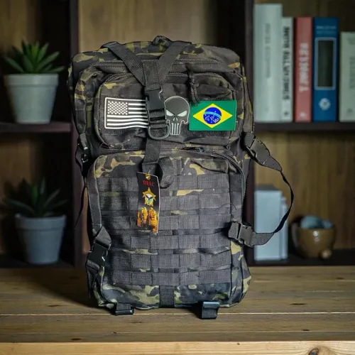 MOCHILA CAMUFLADA IMPERMEÁVEL EXTRA GRANDE