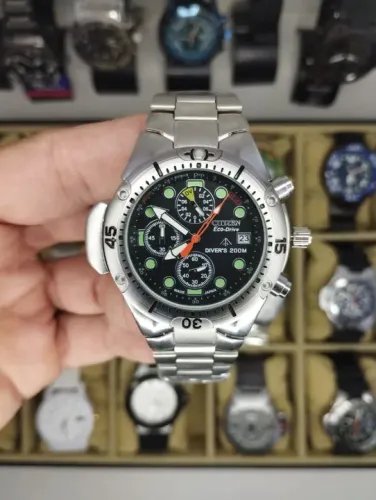 Citizen Eco-drive, todos ponteiros funcionais, A prova dágua 