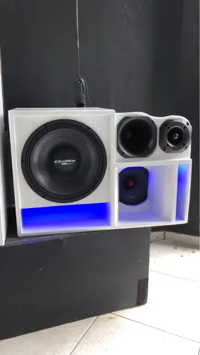 Caixa 4 vias som automotivo