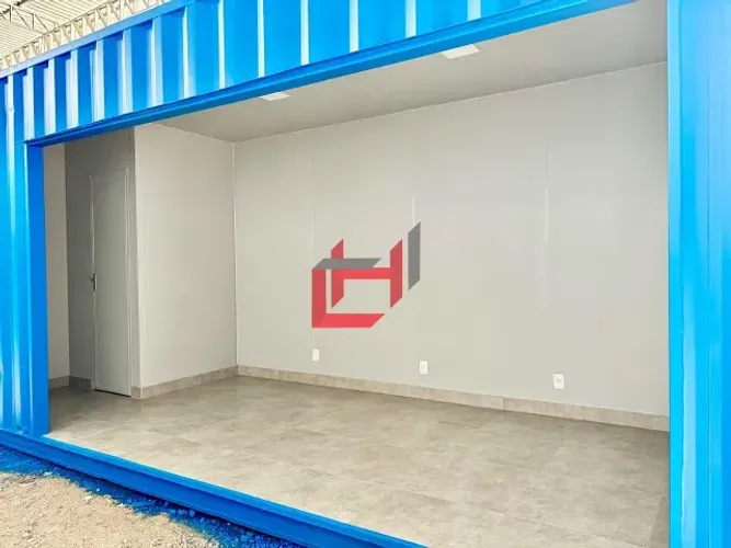 container para espaço comercial com lavabo