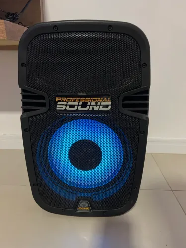 CAIXA DE SOM MOONKI - AUDIO PROFESIONAL MP3 PLAYER MODEL: MS-LEDE 1600BT POWER: 1600W